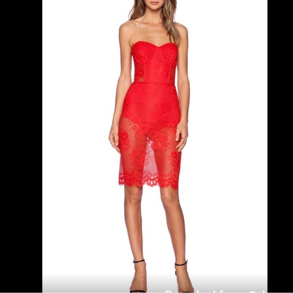 For love and lemons lace bodysuit dress size small